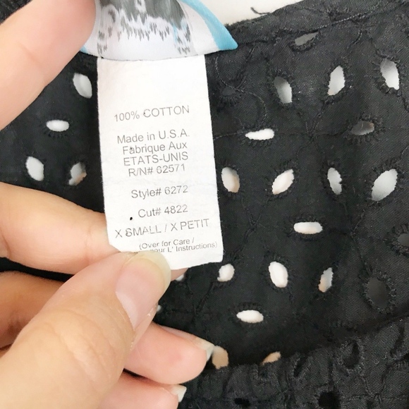 Kimchi Blue Urban Outfitters Black Eyelet Lace - Picture 4 of 4